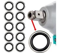 10 conjuntos anillos de retención de llave de plástico de 1/2 pulgada con junta tórica e herramienta de instalación, accesorios de llave para la seguridad del enchufe