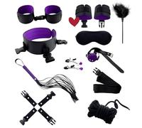 10 Conjuntos De Ejercicio PráCticos De MuñEca Y Cadera De Cuero De Moda, Equipo De Fitness De CombinacióN Divertida Y VersáTil (Estilo Esponja PúRpura), Regalos De Pareja