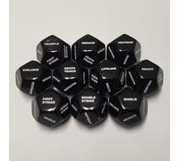 10 contadores de palabras clave y escudo de lujo de 12 caras compatibles con Magic: The Gathering MTG CCG