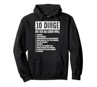 10. Cosas Que Quiero en la Vida - Ciclista Divertido Sudadera con Capucha