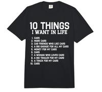 10 Cosas Que Quiero en la Vida Son Coches Carguy Petrolhead Car Funny Comfort Colors Adult Heavyweight T-Shirt