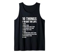 10 Cosas Que Quiero en la Vida tejiendo Camiseta sin Mangas