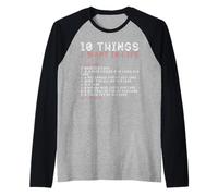 10 Cosas Que Quiero en mi Vida Camisas Viejos Cars Amantes Hombres Camiseta Manga Raglan