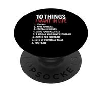 10 cosas que quiero en mi vida Fútbol Más fútbol PopSockets PopGrip Adhesivo