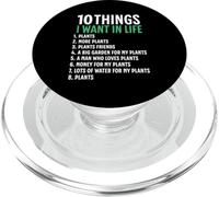 10 cosas que quiero en mi vida planta más plantas PopSockets PopGrip para MagSafe