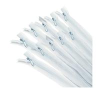 10 Cremalleras Invisibles Cerradas, Muchas Medidas y Colores Disponibles, Malla .3, Cremallera Fina, Elegante y Discreta Para Coser En Ropa, Vestidos, Faldas, Costura, (50 CM, 314)