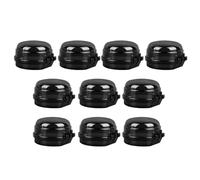 10 Cubierta De Protección Contra El Interruptor De Estufa De Gas Negro, Cubierta Protectora Infantil, Cubierta De Polvo Multifunción Creativa, Accesorios De Interruptor De Perillas.