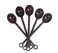 10 cucharas medidoras de granos de café de 10 gramos, cucharaditas de miel y leche en polvo, cuchara de plástico con mango