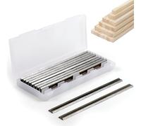 10 cuchillas cepilladoras de 82 mm, 82 x 5,5 x 1,2 mm, cuchilla Hss cepilladora eléctrica, cuchilla profesional para maquinaria para trabajar la madera, cepilladora Maklta, Bosch