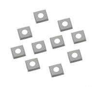 10 cuchillas cuadradas de carburo de 15 x 15 x 2,5 mm R150 para cabezales de cepilladora en espiral, insertos de torneado de madera maciza para herramientas de torno
