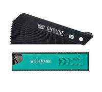 10 cuchillas de corte 100 x 18 x 0,5mm de WIESEMANN 1893 I Estandarizadas para todas las cuchillas comunes I De la serie ENDURE I Con práctica caja I 81598