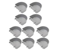 10 cuencos colgantes para jaulas de perros, jaula para mascotas, cuencos de comida y agua para animales pequeños, 3.5 x 2.75 x 1.37 pulgadas