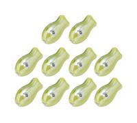 10 cuentas artísticas de cerámica de doble cara, suministros de manualidades, espaciadores para joyas caseras, cadenas de teléfono, cuentas de peces de doble cara, cadenas de teléfono