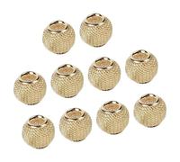 10 cuentas de hierro calado de bola de moda componentes de joyería para aretes y colgantes caseros, materiales de manualidades, suministros de joyería