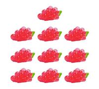 10 cuentas de uvas brillantes pequeñas de resina en miniatura de frutas brillantes para hacer joyas, manualidades, adornos, cabujones de resina