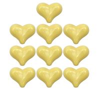 10 cuentas espaciadoras de corazón, cuentas acrílicas de corazón, cuentas sueltas para collares, aretes, fabricación de joyas