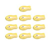 10 cuentas espaciadoras sueltas para collares, de cerámica, hechos a mano, componentes de joyería, cuentas de cerámica con forma de pez, 10 unidades