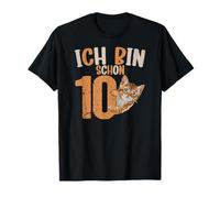 10 Cumpleaños Chica Niño Gato Ya Soy 10 Años Camiseta