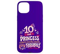 10 cumpleaños Princesa de Doble dígitos cumpleaños Diez años Divertido Carcasa para iPhone 15 Plus