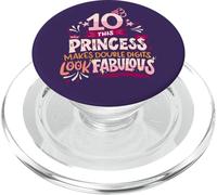 10 cumpleaños "princesa de doble dígitos" cumpleaños diez años divertido PopSockets PopGrip para MagSafe