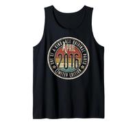 10º Cumpleaños Vintage Abril 2016 Retro Edición Limitada Camiseta sin Mangas