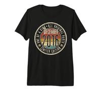 10º Cumpleaños Vintage Diciembre 2016 Retro Edición Limitada Camiseta Premium