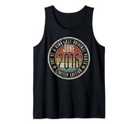 10º Cumpleaños Vintage Junio 2016 Retro Edición Limitada Camiseta sin Mangas