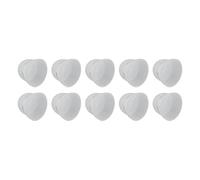 10 Cúpulas para Audífonos, Doble Capa de Tipo Cerrado, Puntas para los Oídos, 12 Mm de Silicona Suave, Lavable, Antiestática, para Audífonos, para Amplificadores de Sonido Auditivos,(Blanco)