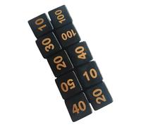 10 dados acrílicos únicos de múltiples caras, dados de juego de rol de esquina redonda, dados de juego de mesa de 6 caras, superficies lisas