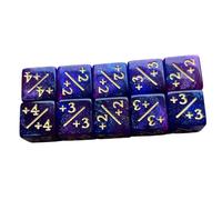 10 dados de doble color con símbolos para enseñar matemáticas a contar, sumar y restar (D)