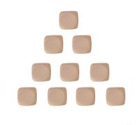 10 dados de madera en blanco para impresión y grabado de manualidades, cubos sin terminar adecuados para pintar, tallar y proyectos de dados de juego personalizados (60 mm)