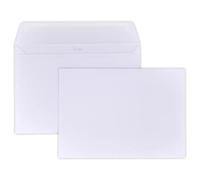10 de lujo sobre blanco de lujo C5 162 x 229 mm (A5, A4 plegadas en 2) Papel 135 g extra grueso blanco, votos de boda invitación