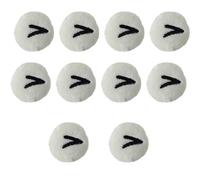 10 diademas de felpa versátiles y divertidas para hacer joyas, ojos de dibujos animados blancos