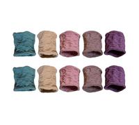 10 diademas elásticas grandes de color sólido para todo el día, de alta elasticidad para un uso cómodo, duraderas, resistentes a la rotura, color café