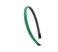 10 diademas para el pelo, con purpurina, goma fina, con dientes, accesorios para el pelo coloridos, bandas antideslizantes para el pelo, diademas brillantes, para mujeres y niñas, color verde