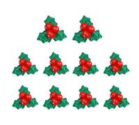 10 dijes de Navidad brillantes para hacer joyas de Navidad, colección de dijes de dibujos animados de Navidad para accesorios artísticos para funda de teléfono, Large, como se describe, como se