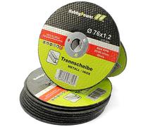 10 discos de corte de metal de 76 mm para Bosch GWS 10,8 12 V, acero inoxidable, chapa de acero inoxidable