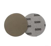 10 discos de lija de carburo de silicio de 3 pulgadas, grano 240, papel de lija húmedo y seco con parte trasera flocada para una mejor absorción y resistencia al desgaste y la obstrucción (5000#)