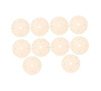 10 Discos Trenzadores de Pulseras de Madera, 8cm (3.15") Diámetro, para Tejer Pulseras Redondas, Hechos a Mano