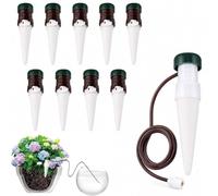 10 dispensadores de agua para plantas de interior, riego de plantas de interior, sistema de riego clásico, sistema de riego para balcón, riego de plantas para vacaciones y ausencia prolongada