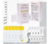 10 dosis individuales lifting de pestañas y cejas, 5 sobres de gel permanente y 5 mini tubos de loción fijadora, laminacion de cejas, levantamiento pestañas y cejas, tiempo de reacción 2-5 min, vegano