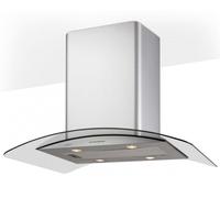 10% Dto. Cata 02025205 - Campana ISLA GAMMA de 90 cm Cristal trasparente e inox