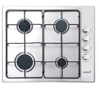 Cata Placa de Gas, Modelo GI 6004 X, Encimera Gas natural, Inyectores de Gas Butano Incluidos, Ancho de 58 cm, Acero Inoxidable
