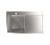 10% Dto. Cata CBS-1 40-40 D R10 - Fregadero Sobre Encimera Mueble de 45 Cm Escurridor Derecha