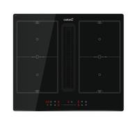 10% Dto. Cata IAS 6024 - Placa de Inducción con Extractor 4 Zonas Booster Control Táctil Negra