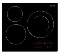 Cata INSB 6028 BK - Placa de Inducción 60 Cm 3 Zonas 9 Potencias Negra