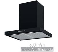 10% Dto. Cata SYGMA 6010 BK - Campana decorativa de 60cm 802m3/h - 340m3/h