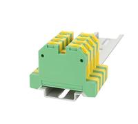 10 EK10/35 Bloques de terminales de tierra con tornillo SAK Conector eléctrico de cable de 10 mm² Bloques de terminales de riel DIN EK 10/35