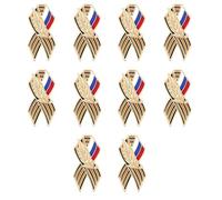 10 elegantes broches de metal con tiras de trigo talladas para empresarios y coleccionistas de insignias