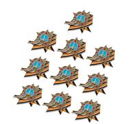 10 elegantes broches soviéticos para celebrar el día con acento de trigo y detalle de cinta para regalo, joyería vintage, broche retro de la bandera de la URSS, One Size, como se describe